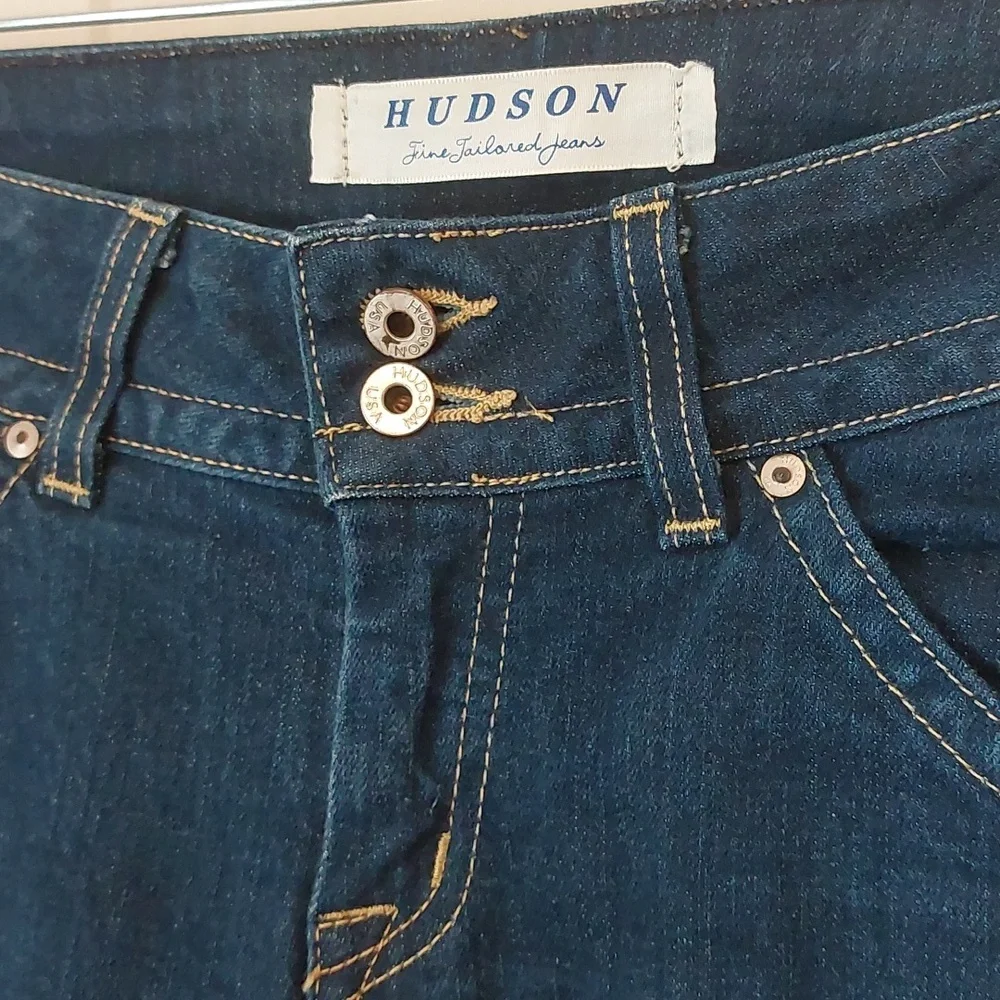 Hudson Jeans Pedal Pusher / Clam Digger Blue Denim Jeans Women's Size 28 - Picture 6 of 9